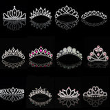 Kids Crown Rhinestone Hair Comb Princess Hairpin
