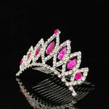 Kids Crown Rhinestone Hair Comb Princess Hairpin