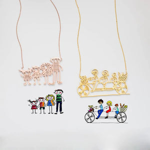 Kids' Painting Necklace - Personalized Art Jewelry