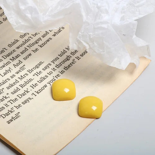 Children's Steamed Bread Resin Earring Studs DIY Materials