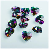 Heart Shape Crystal Pendant Beads 14mm for Necklace