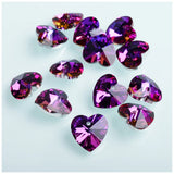 Heart Shape Crystal Pendant Beads 14mm for Necklace