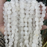 Agate Aventurine Round Flat Pie Shape Beads 10mm Hand-Made Ornament