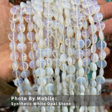 Agate Aventurine Round Flat Pie Shape Beads 10mm Hand-Made Ornament