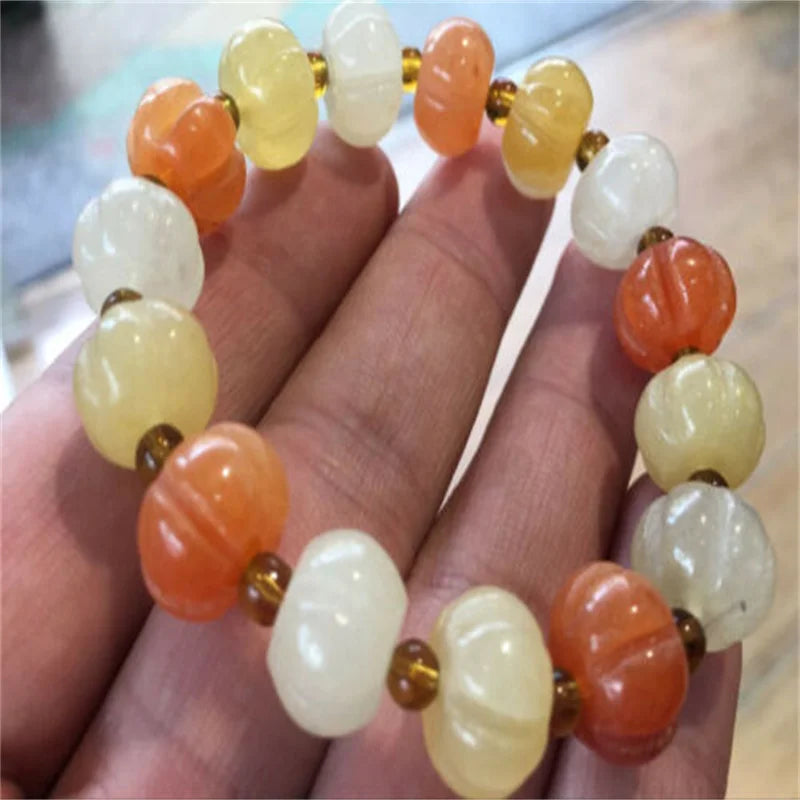 Natural Huanglong Jade Class A Bracelet 11x14mm