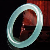 Hand Carved Round Jade Bracelet for Men and Women
