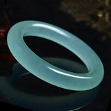 Hand Carved Round Jade Bracelet for Men and Women