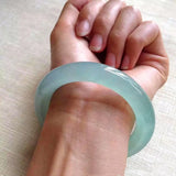 Hand Carved Round Jade Bracelet for Men and Women