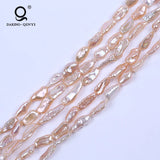 Natural Biwa Freshwater Pearls Straight-Drilled