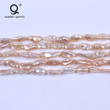 Natural Biwa Freshwater Pearls Straight-Drilled