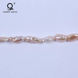 Natural Biwa Freshwater Pearls Straight-Drilled