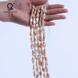 Natural Biwa Freshwater Pearls Straight-Drilled