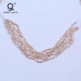 Natural Biwa Freshwater Pearls Straight-Drilled