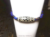 Tibet 10*30mm 21eyes agate DZI female bracelet woven jewelry