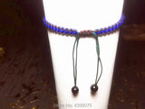 Tibet 10*30mm 21eyes agate DZI female bracelet woven jewelry