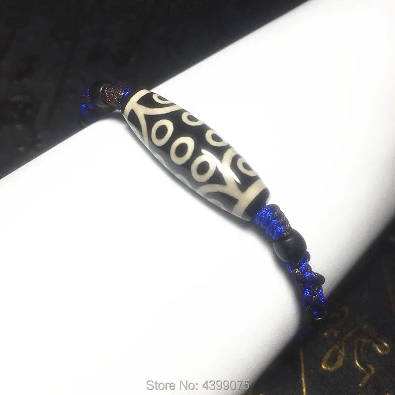Tibet 10*30mm 21eyes agate DZI female bracelet woven jewelry