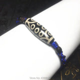 Tibet 10*30mm 21eyes agate DZI female bracelet woven jewelry