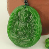 Green Jade Guanyin Necklace Pendant