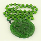 Green Jade Guanyin Necklace Pendant