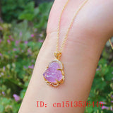 Chinese Agate Chalcedony Buddha Pendant Necklace Charm Lucky Amulet