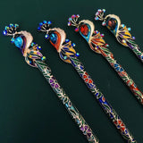 Chinese Style Hairpins Clips Jade Headpieces for Women Girls