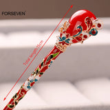 Chinese Style Hairpins Clips Jade Headpieces for Women Girls