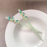 Ancient Style Jade Bamboo Hairpin for Women Hanfu Cheongsam Updo