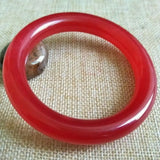 Chinese Natural Red Jade Gems Bangle Bracelet 56-67mm