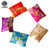 Chinese Brocade Silk Embroidery Small Jewelry Storage Pouch B