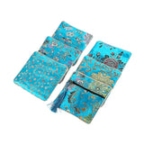 Chinese Brocade Silk Embroidered Jewelry Pouch Bag