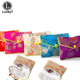 Chinese Brocade Silk Embroidery Small Jewelry Storage Pouch B