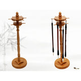 Chinese Brush Pen Hanger, Wood Brush Stand Rack