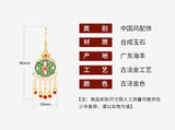 Chinese Cheongsam Style Drop Earrings for Women Oriental Tassel Jewelry