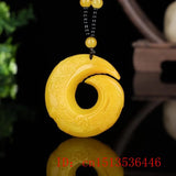 Chinese Chicken Blood Red Jade Runes Pendant Hand Carved Necklace
