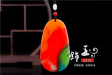 Chinese Jade Guanyin Pendant Necklace Charm Hand-Carved Luck Amulet