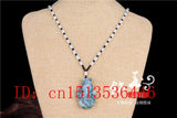 Chinese Colorful Jade Goldfish Pendant Necklace Jewelry Hand-Carved Luck Gift
