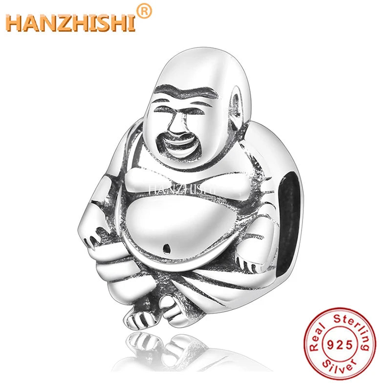 925 Silver Tai Chi Buddha Pendant Vintage Charms for Bracelet