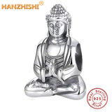 925 Silver Tai Chi Buddha Pendant Vintage Charms for Bracelet