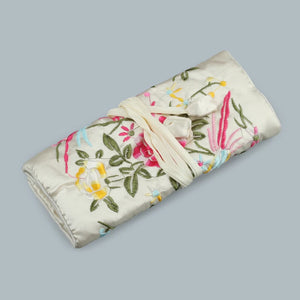 Chinese Embroidery Brocade Jewelry Storage Purse Bag Organizer Handbag