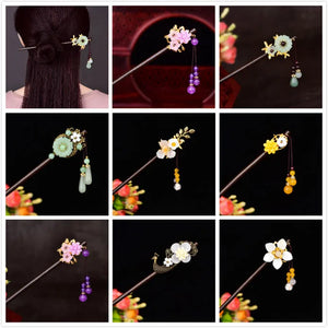 Chinese Ethnic Ancient Tassel Princess Step Shake Hairpin