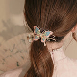 Chinese Butterfly Hairpin High Ponytail Hair Clip Hair Accessories for Women