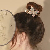 Chinese Butterfly Hairpin High Ponytail Hair Clip Hair Accessories for Women