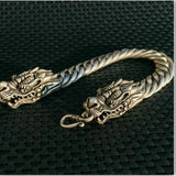 Chinese Tibetan Silver Carved Bracelet