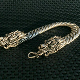 Chinese Tibetan Silver Carved Bracelet