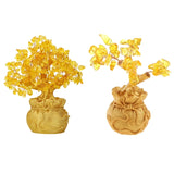 Chinese Feng Shui Money Tree Citrine Lucky Fortune Tree