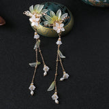 Chinese Hanfu Hairpin Hyacinth Retro Tassel Hair Ornaments