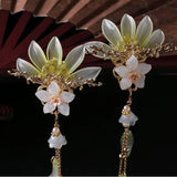 Chinese Hanfu Hairpin Hyacinth Retro Tassel Hair Ornaments