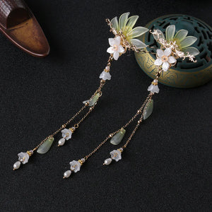 Chinese Hanfu Hairpin Hyacinth Retro Tassel Hair Ornaments