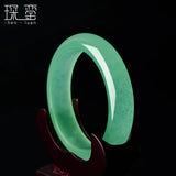 Chinese Green Jade Bracelet 54-66mm Luck Amulet
