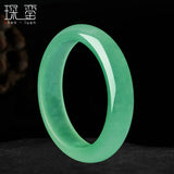 Chinese Green Jade Bracelet 54-66mm Luck Amulet